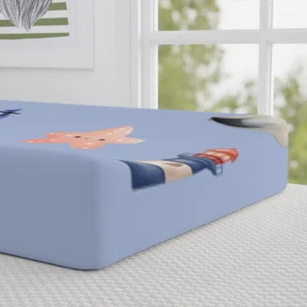 Nautical Baby Changing Pad Cover | Baby Boy Linen