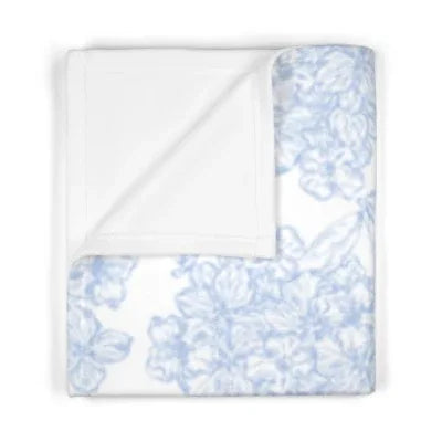 Blue Floral Baby Blanket | Hydrangea Pattern | Baby Shower Gift