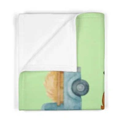 Cute Highland Cow Baby Blanket | Farm Nursery Decorations