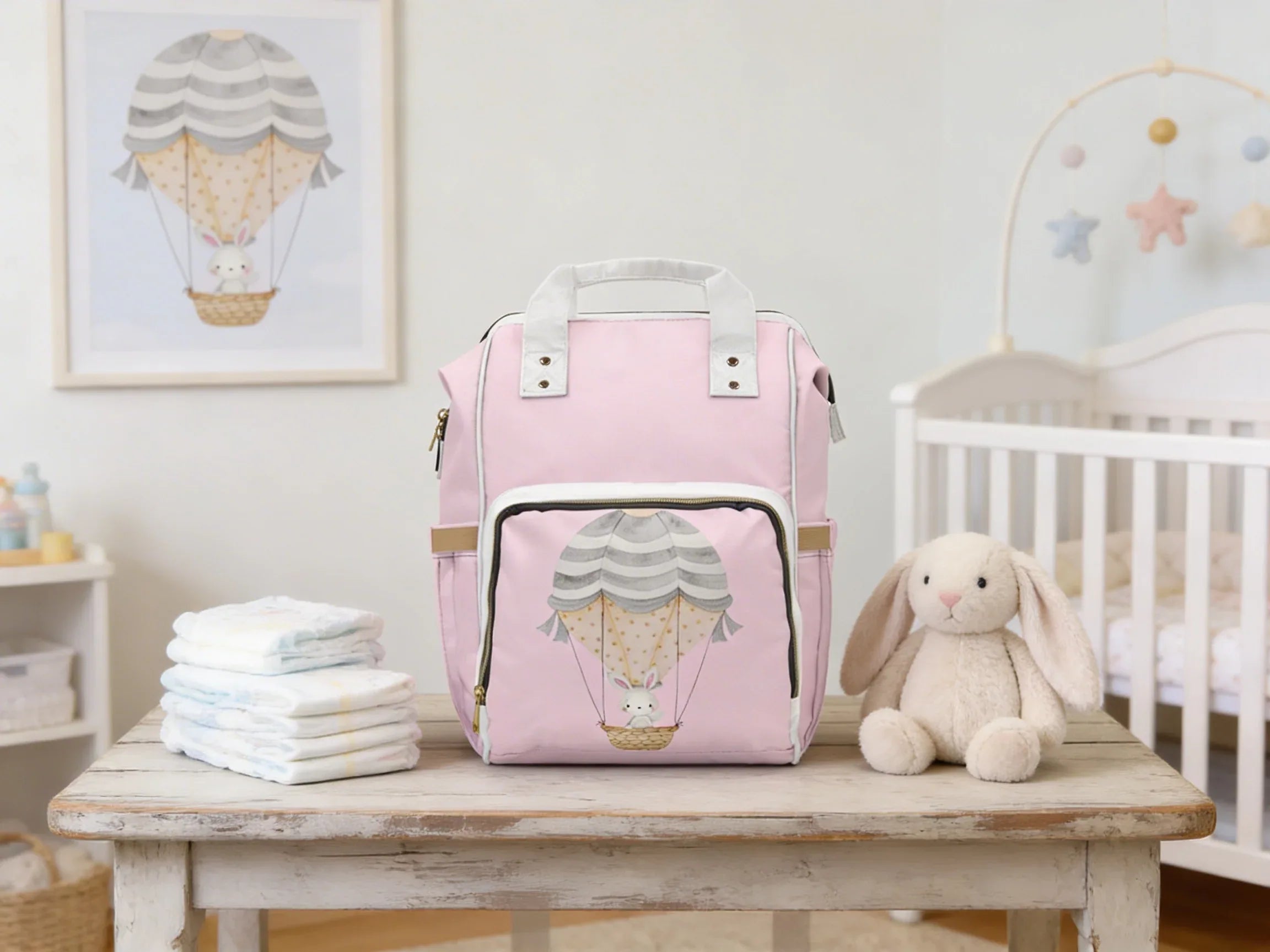 Pink Diaper Bag Packpack | Baby Shower Gift