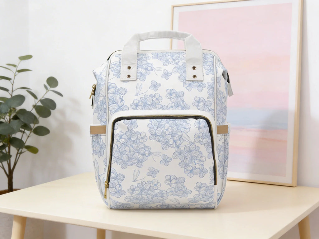 Floral Diaper Bag Packpack | Baby Shower Gift