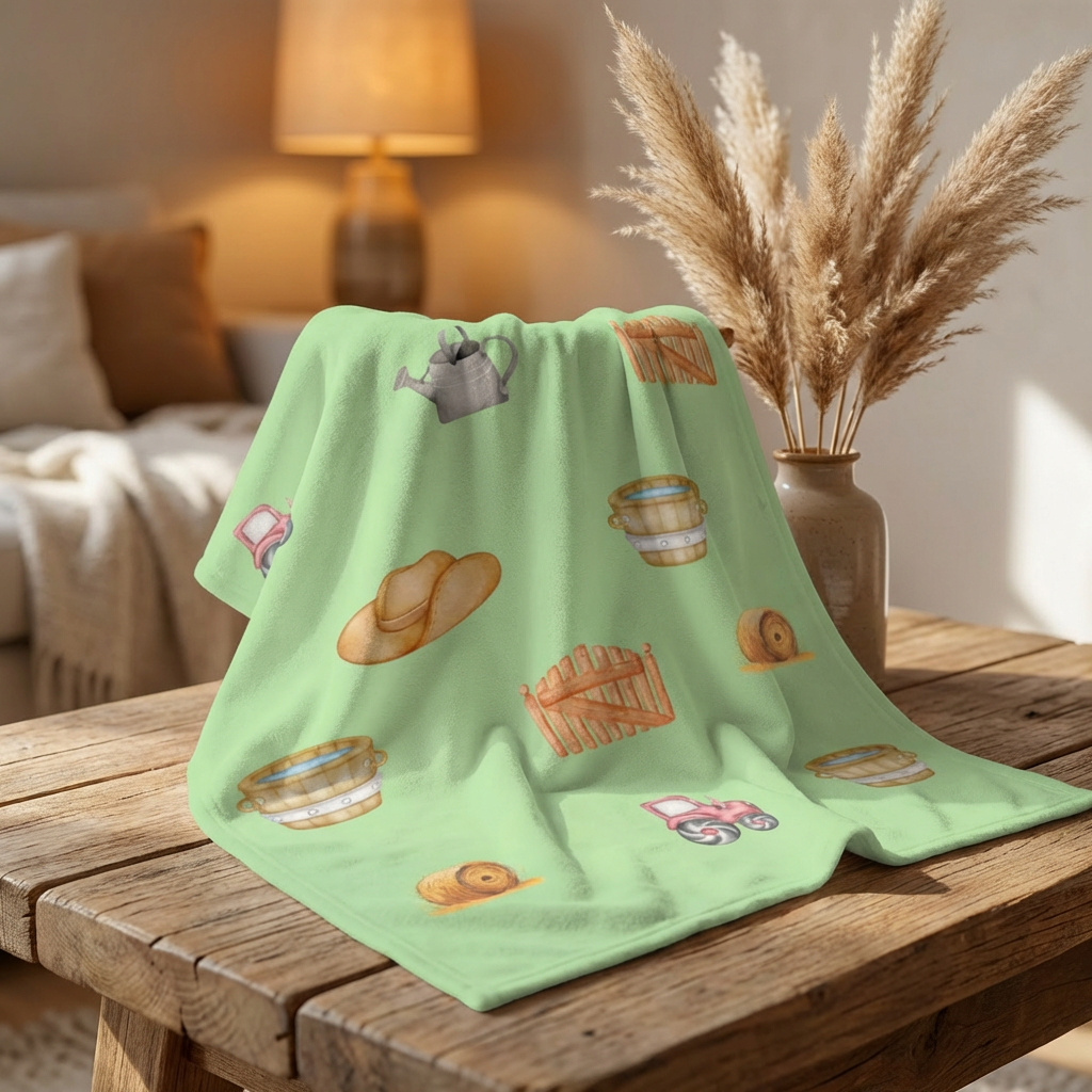 Soft-Baby-Blanket | Farm Nursery Decorations