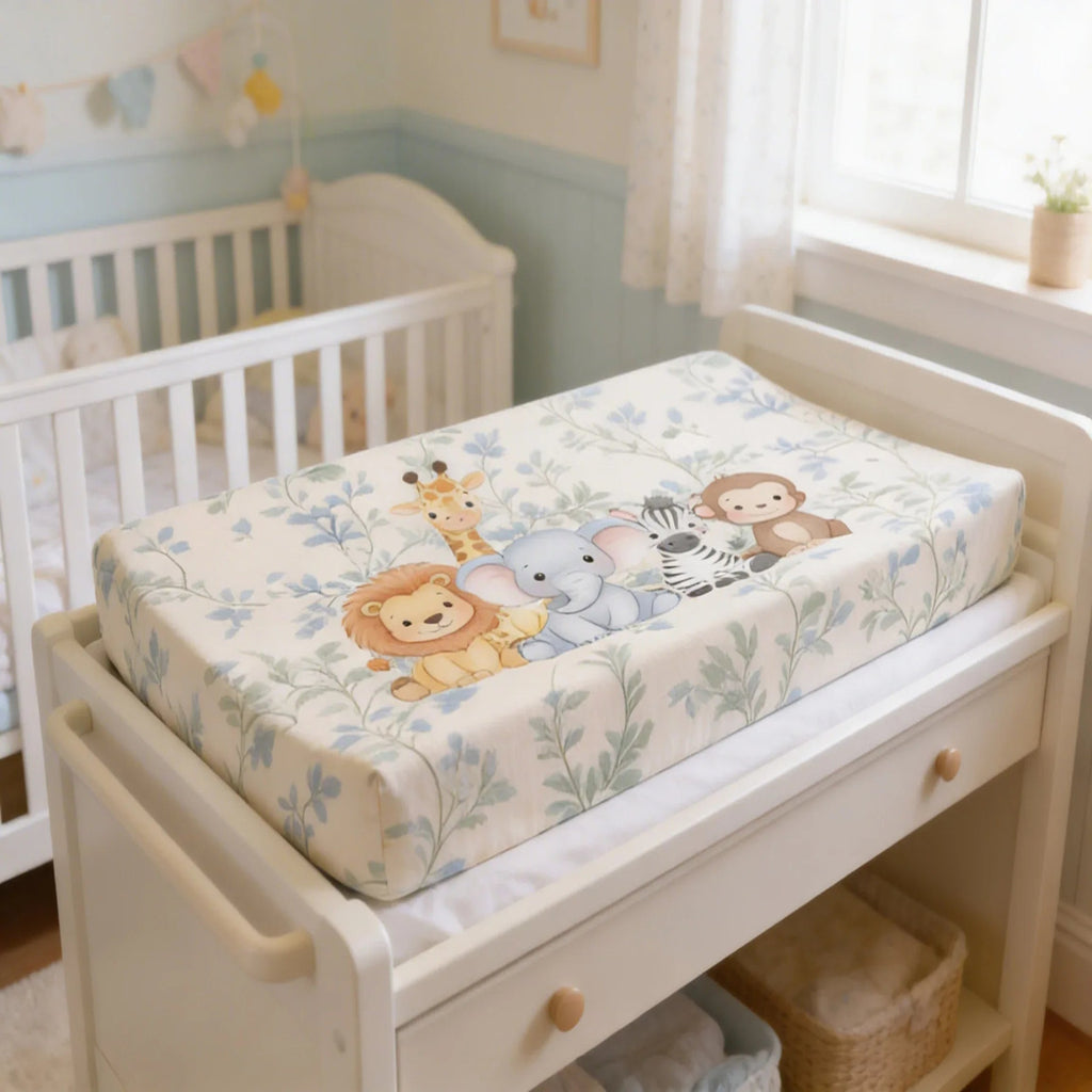 Cute Baby Changing Pad Cover | Animal Nursery Decor