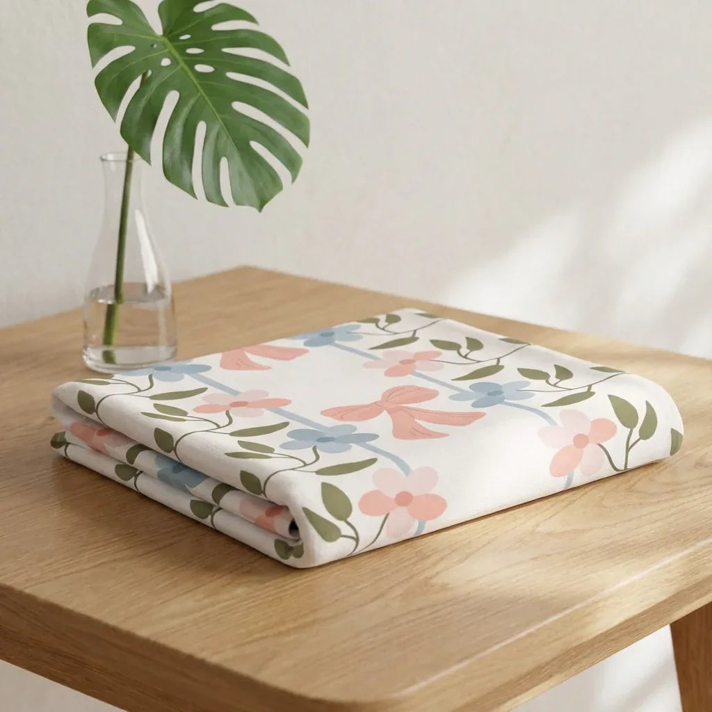 Floral Baby Blanket | Fist Time Mom Gift
