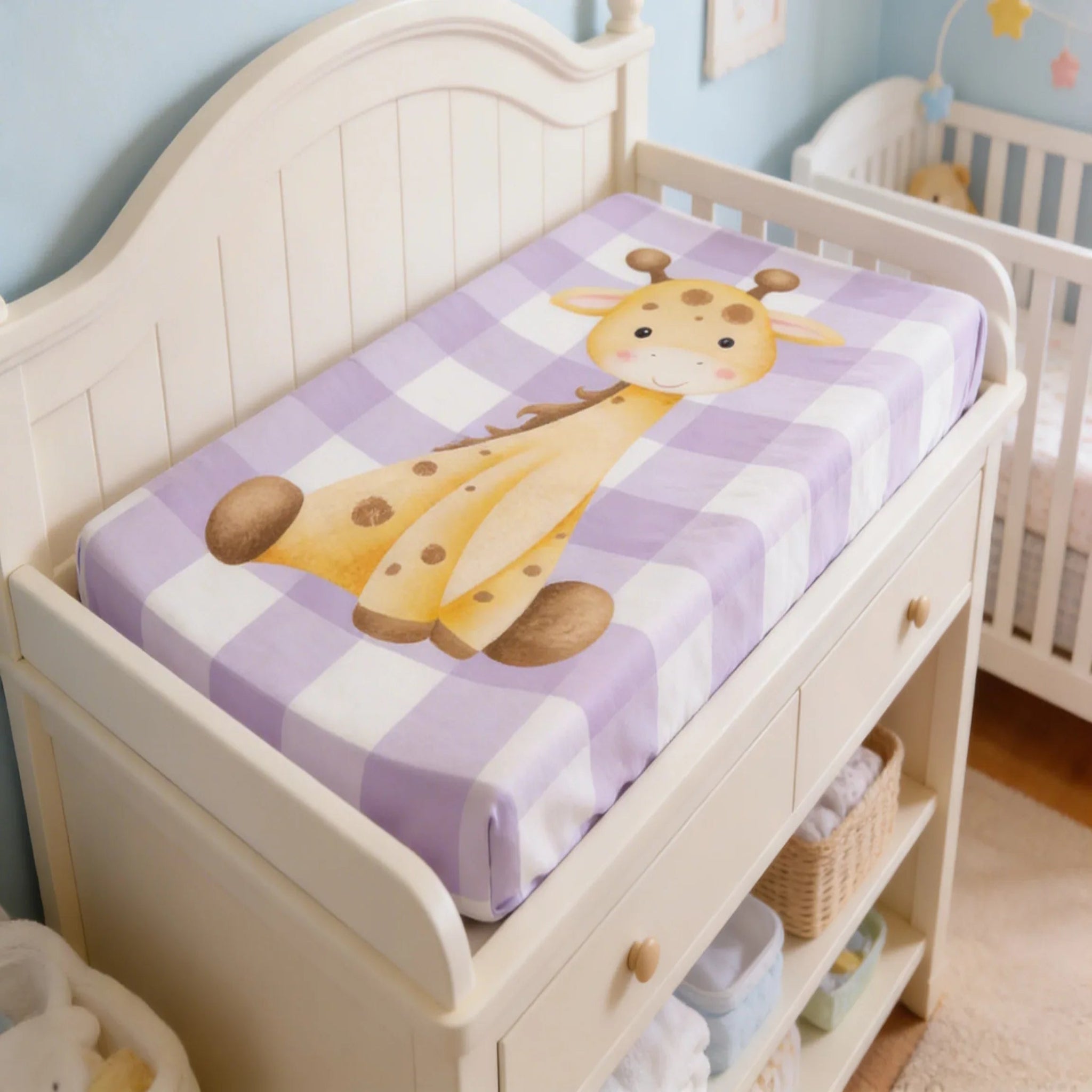 Giraffe Baby Changing Pad Cover | Baby Shower Gift