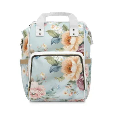 Floral Diaper Bag Backpack | Baby Shower Gift