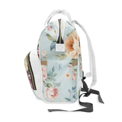 Floral Diaper Bag Backpack | Baby Shower Gift