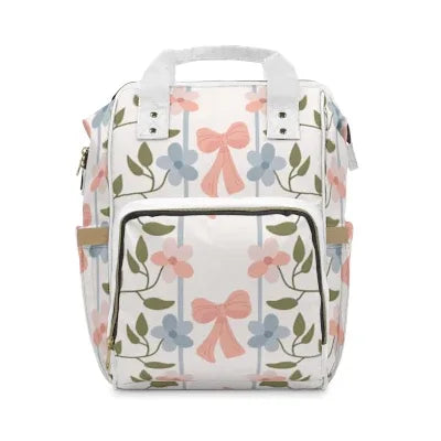 Floral Diaper Bag Backpack | First Time Mom Gift