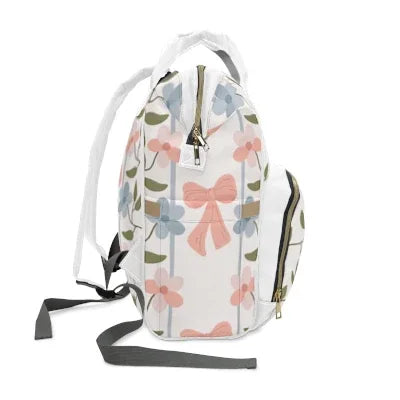 Floral Diaper Bag Backpack | First Time Mom Gift