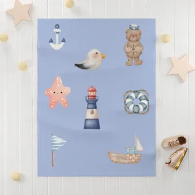 Nautical Baby Blanket | Baby Boy Blanket