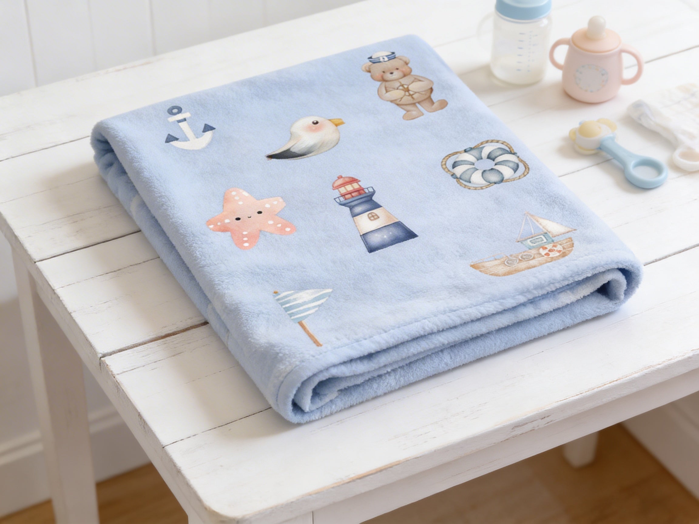 Nautical Baby Blanket | Baby Boy Blanket
