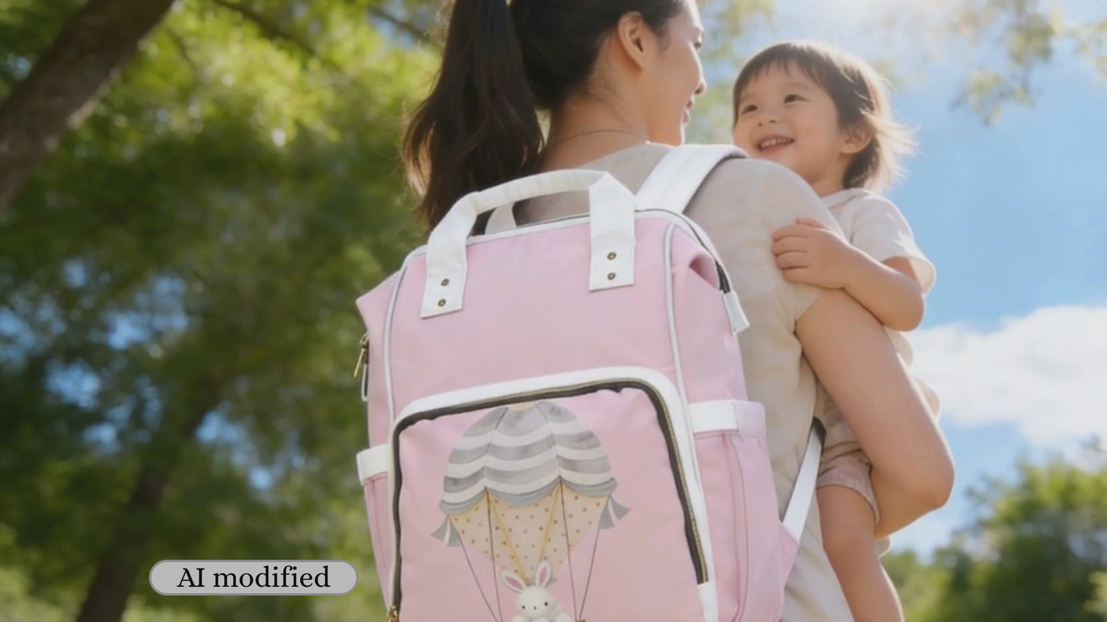 Pink Diaper Bag Packpack | Baby Shower Gift