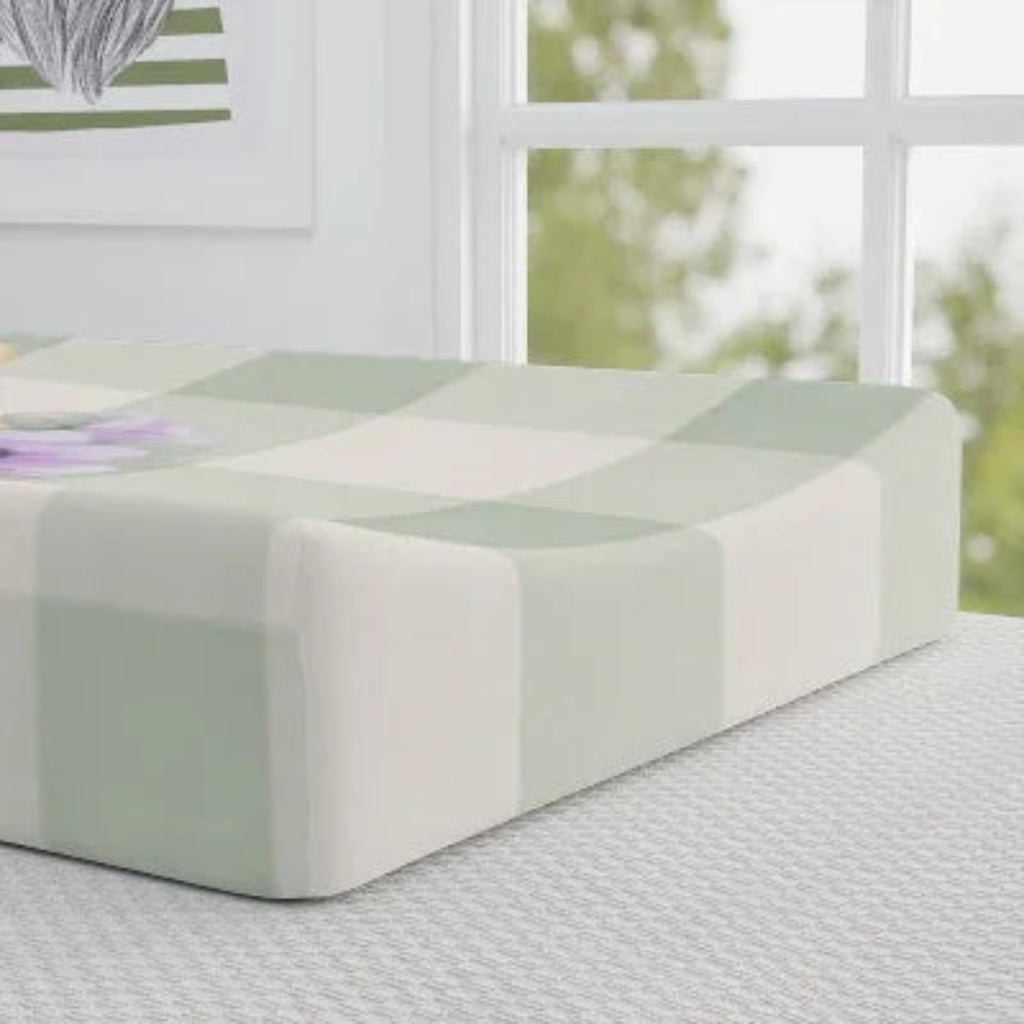 Duck Baby Nursery Changing Pad Cover | Sage Buffalo Check Baby Shower Gift
