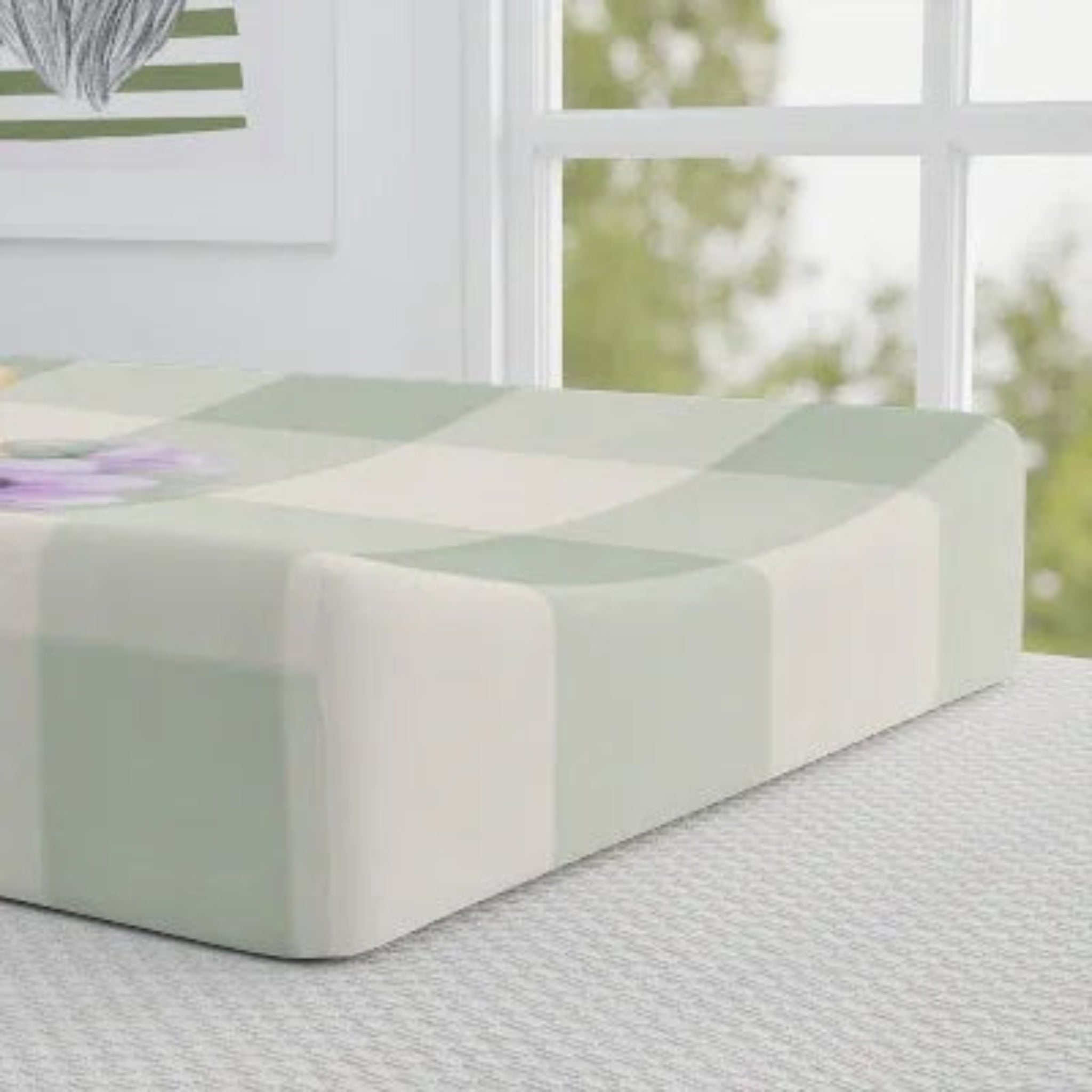 Duck Baby Nursery Changing Pad Cover | Sage Buffalo Check Baby Shower Gift