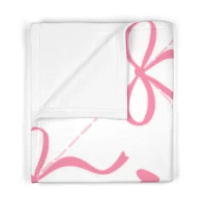 Pink Bow Baby Blanket | Baby Shower Gift