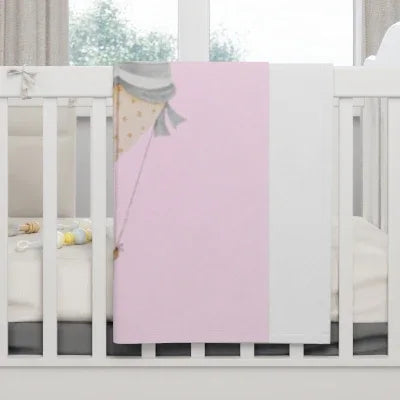 Pink Soft Fleece Baby Blanket | Baby Shower Gift