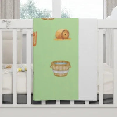 Soft-Baby-Blanket | Farm Nursery Decorations