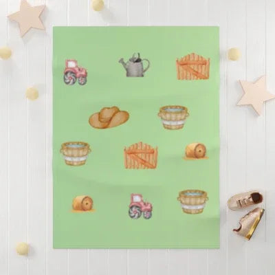 Soft-Baby-Blanket | Farm Nursery Decorations